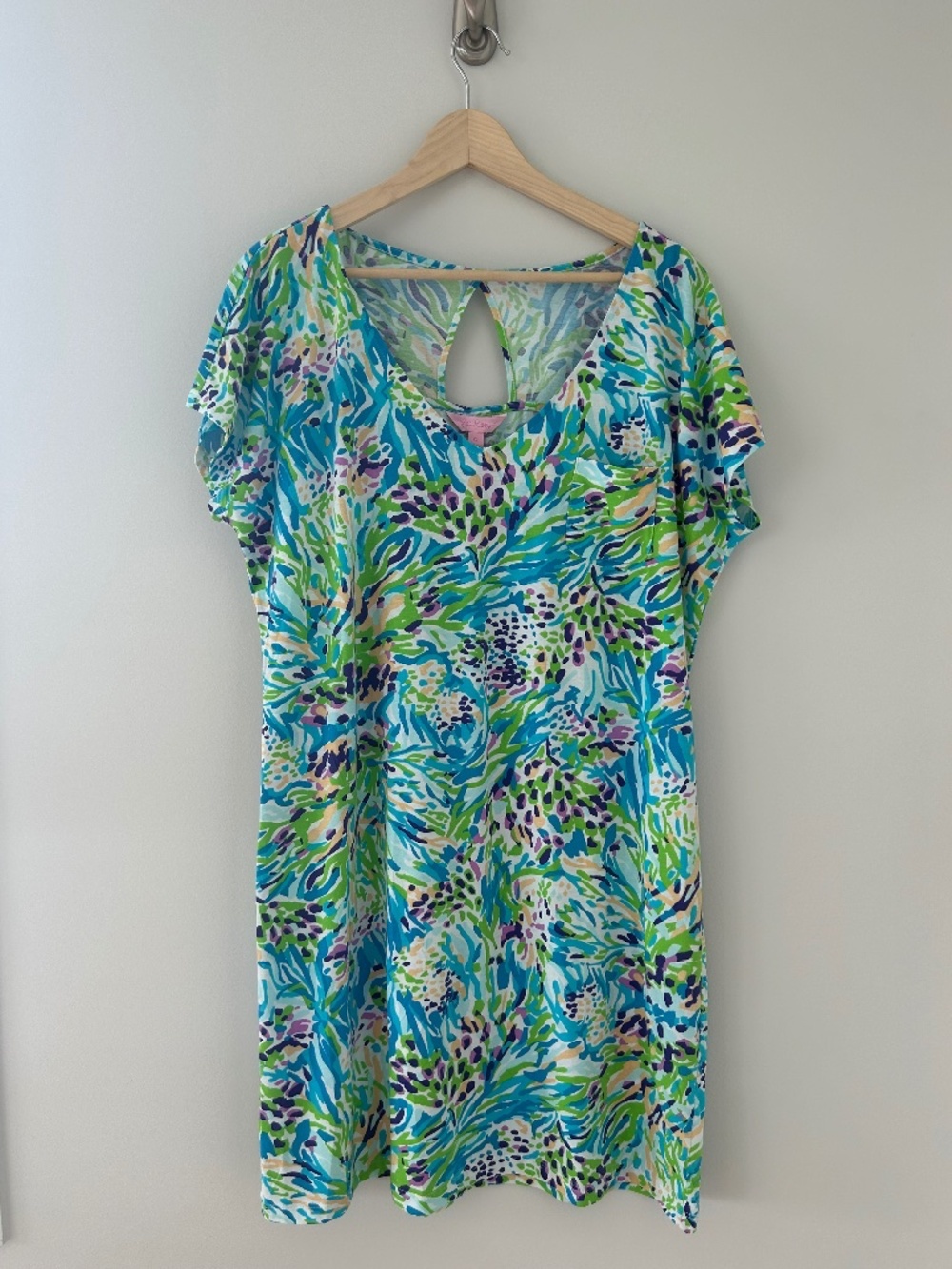 NWT Lilly Pulitzer Danielle Dress Resort White Sea Soiree Sz XL